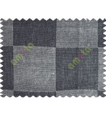 Black and white square nature texture main cotton curtain designs